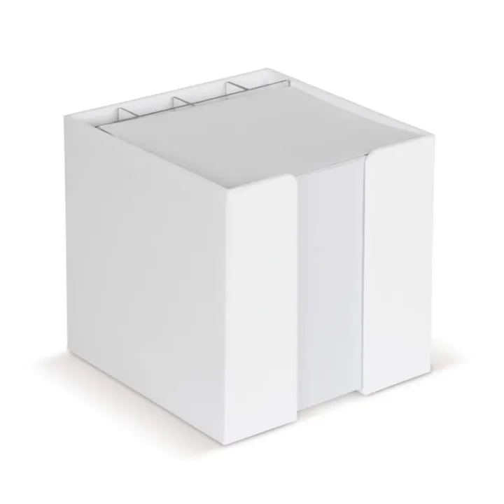 Paper pad 10x10x10cm FSC in cube box with stationery compartments  - LT91767 (N0001)